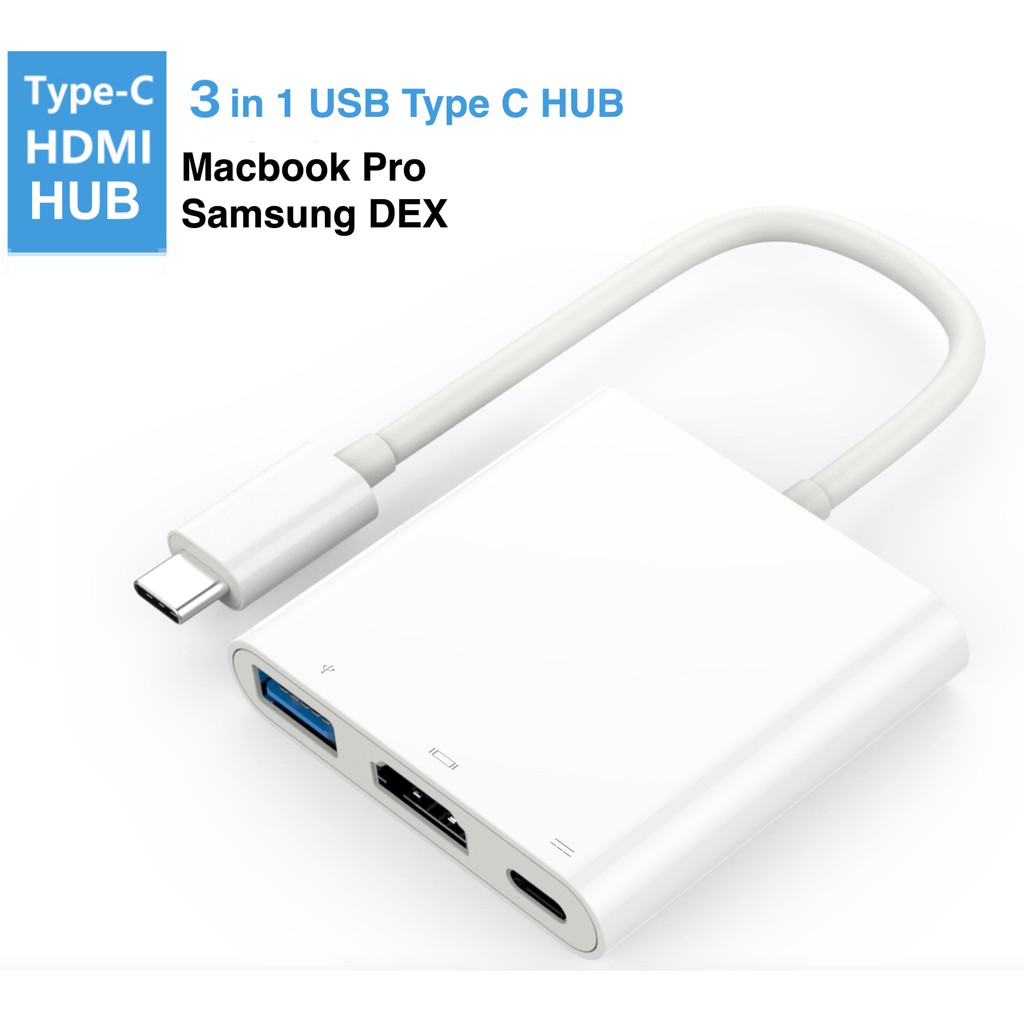 USB Type C Hub -> HDMI; Macbook Cáp DEX 4K cho Samsung Note 9 10 20 Note 8 S8 S9 S10 S20