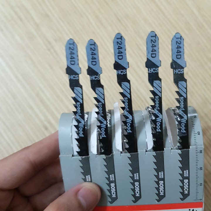 [ combo 5 lưỡi cưa lọng ] Lưỡi cưa lọng gỗ T244D 6.35mm chất liệu Thép carbon siêu bền.