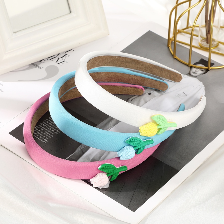 Băng Đô Cài Tóc Bằng Xốp Kẻ Sọc Caro Màu Kẹo Ngọt In Hoa Dễ Thương Phong Cách Hàn Quốc Cho Nữ