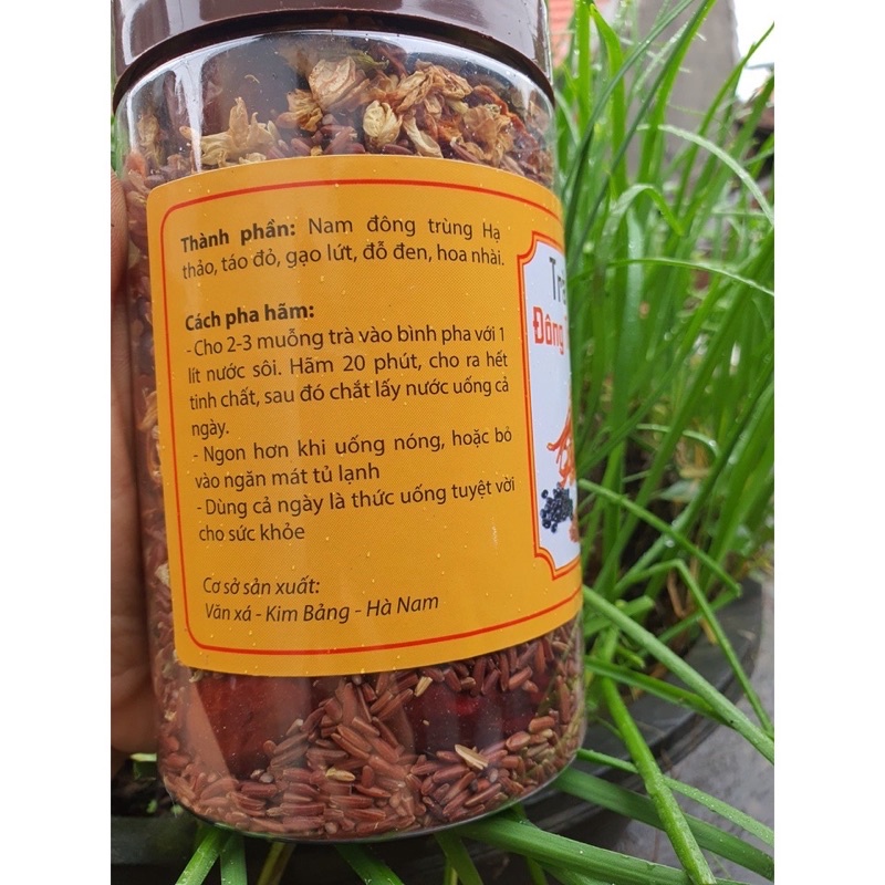 Đông trùng hạ thảo, gạo lứt hộp 500g