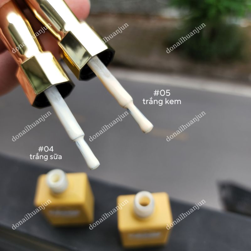 Sơn gel trắng sữa và trắng đục