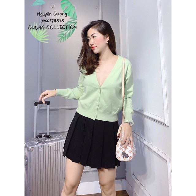 Áo Cardigan Len 6 Cúc (#410)_Xưởng May Quang Anh