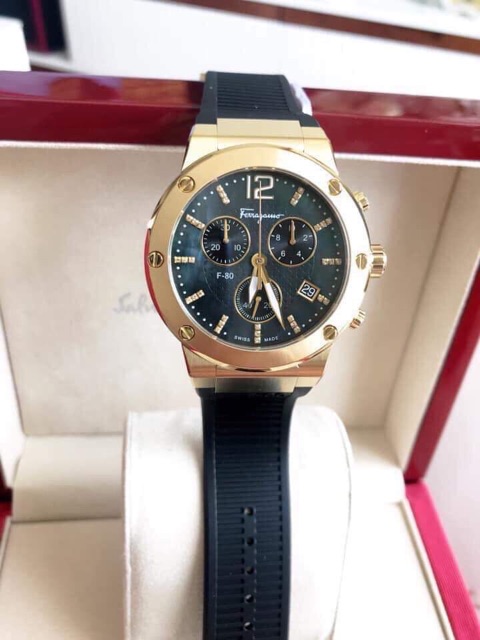 Đồng hồ nam nữ SAL.VATORE FER.RAGAMO F-80 Chrono Unisex Watch