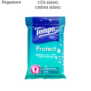 Khăn giấy ướt tempo protect wet wipes - khăn ước 10 tờ/ 1 gói - khăn ướt tempo 10pcs