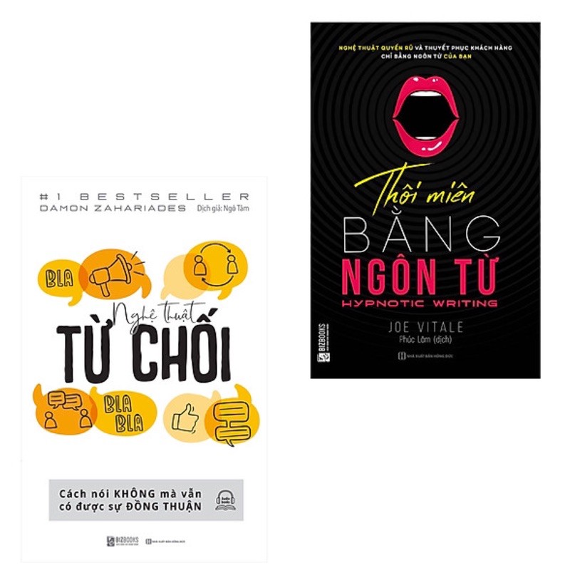 Sách - Combo 2 Cuốn Thôi Miên Bằng Ngôn Từ + Nghệ Thuật Từ Chối - Cách Nói KHÔNG Mà Vẫn Có Được Sự ĐỒNG THUẬN