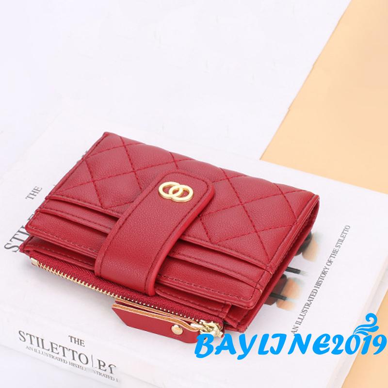 Ví Da Pu Gập Đôi Thời Trang Nữ Tính