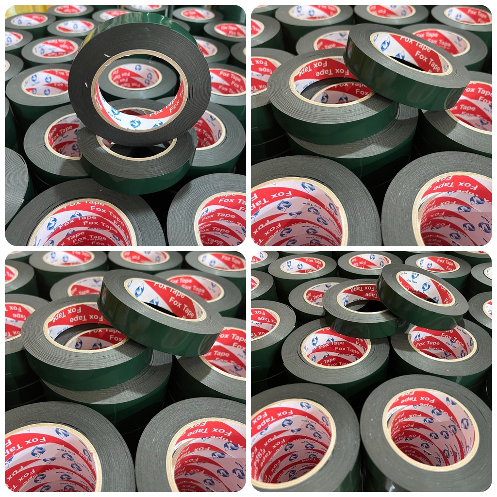 Băng keo 2 mặt xốp đen 7 mét dán nẹp điện