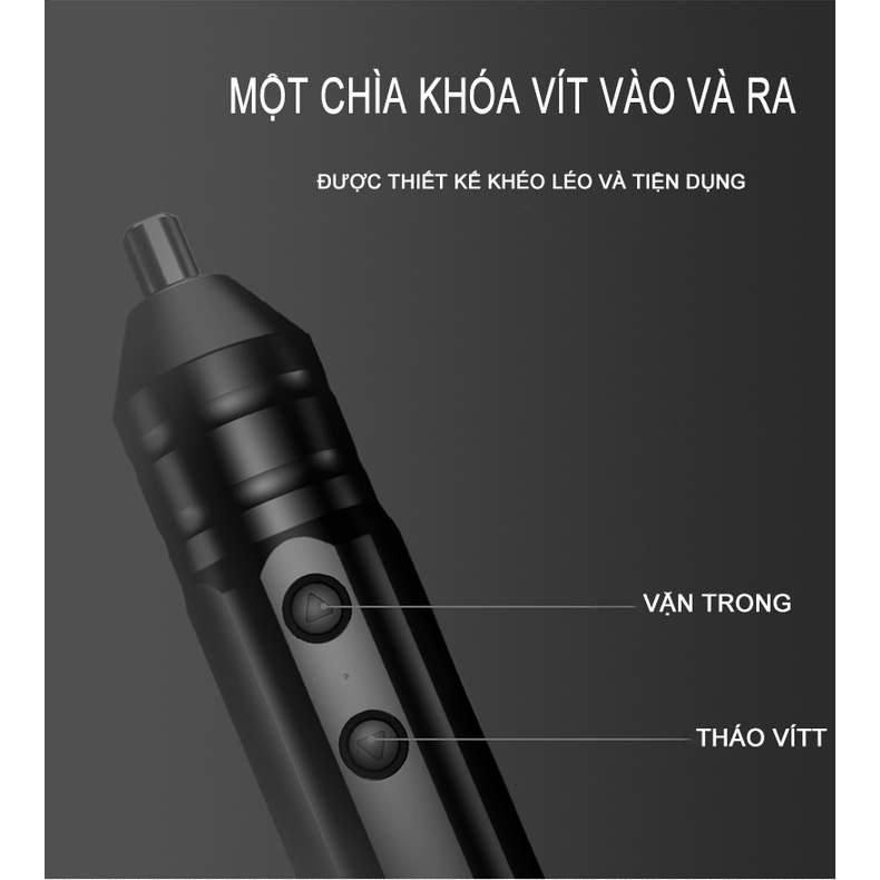 Tua vít điện EVEBOT kiểu dáng nhỏ gọn không dây thông minh đa dụng