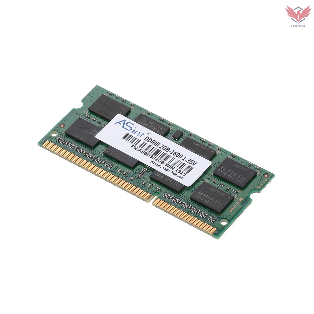 Thẻ Nhớ Laptop Asint So-Ddr3-1600 - 2gb Ddr3 1600mhz 1.35v Ram 204pin 2gb | BigBuy360 - bigbuy360.vn