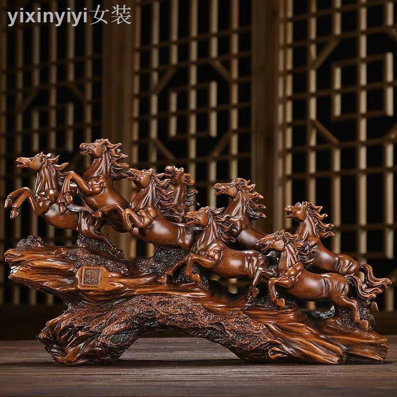 Đồ trang trí ngựa Tám con ngựa Xiongfeng Thủ công mỹ nghệ Phong thủy may mắn Công ty đồ trang trí bàn văn phòng chuyển đ