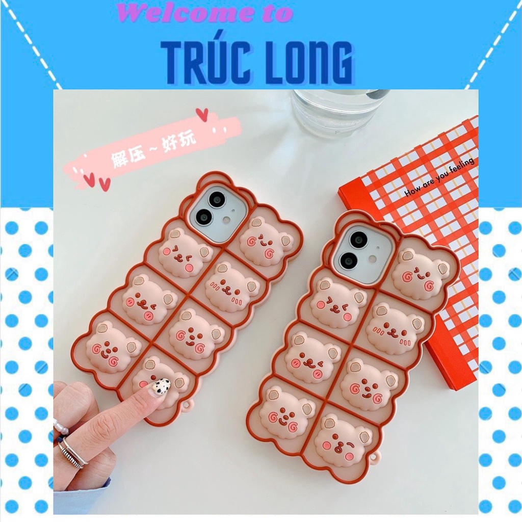 Ốp Điện Thoại Hình nổi Cho iPhone 6 6s se 2020 7 8 Plus X XS Max 11 12 13 Pro Max