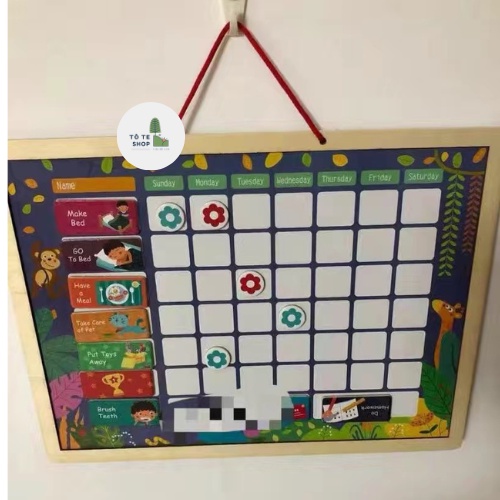 Bảng khen thưởng nam châm , bảng bé ngoan giúp bé rèn luyện tính kỉ luật, tạo thói quen mới