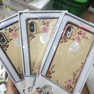 Ốp kavaro hoa đá xịn cho iphone xs max