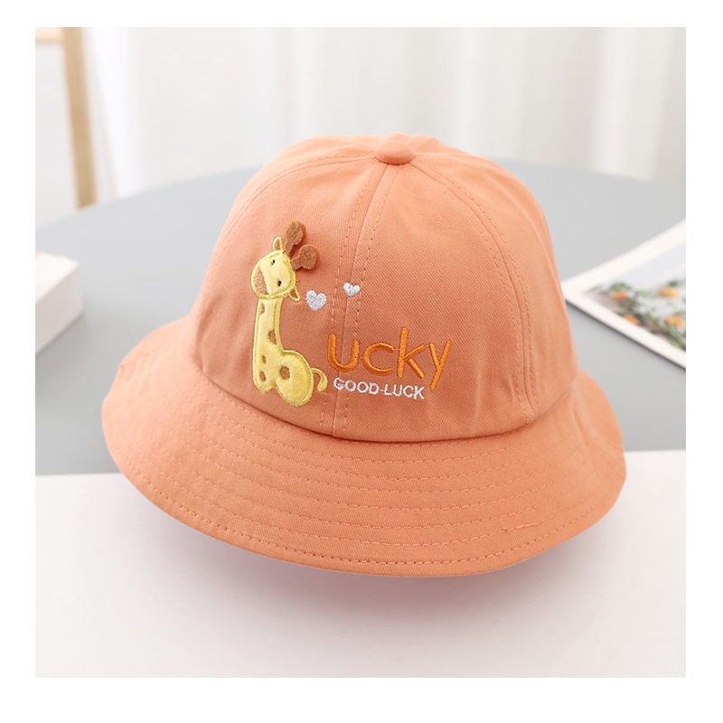 Mũ vành tròn cho bé chất vải xịn họa tiết hình hươu dễ thương cho bé trai bé gái  1 đến 3,5 tuổi