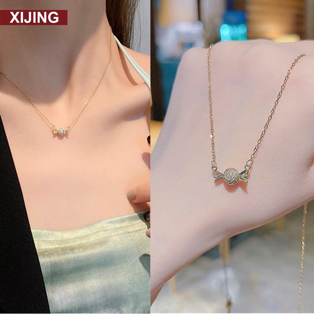 Vòng cổ Mặt Đá Quý Thời Trang Hàn Quốc Cho Nữ