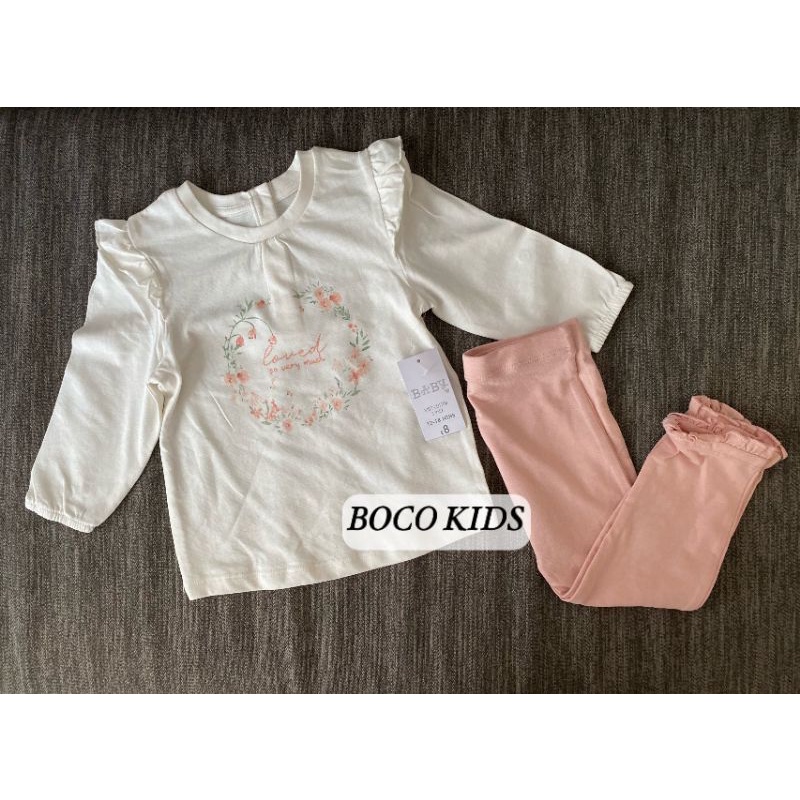 Set áo/ quần thu đông bé gái Matalan UK