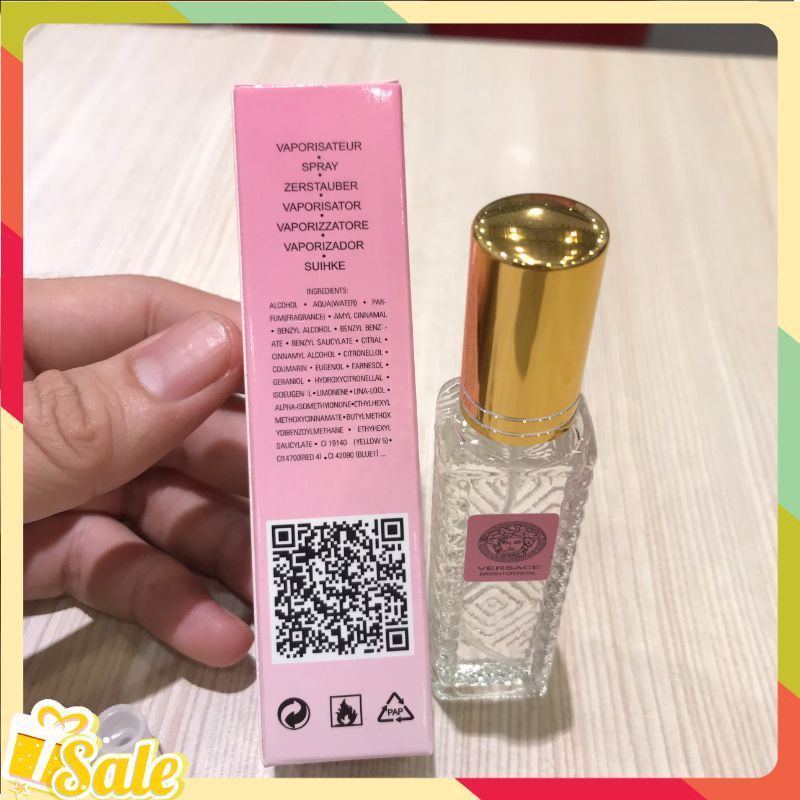 Nước Hoa mini, Nước Hoa Ver.sace Hồng 20ml 6D Thơm Lâu 12h, Nhẹ Nhàng Quyến Rũ Nước Hoa Nữ Chính hãng | Thế Giới Skin Care