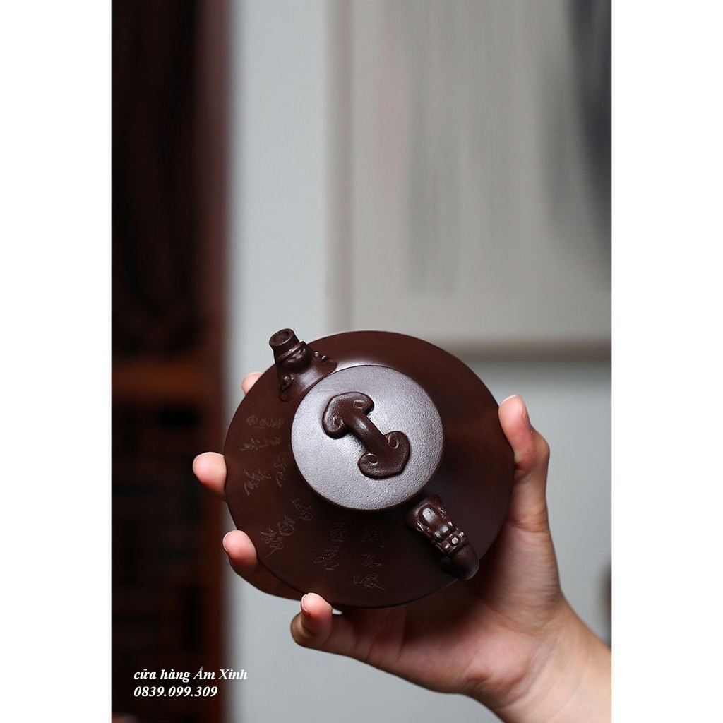 Ấm Tử Sa Nghi Hưng Long Trình Như Ý 150 ml (Lão Tử Nê)