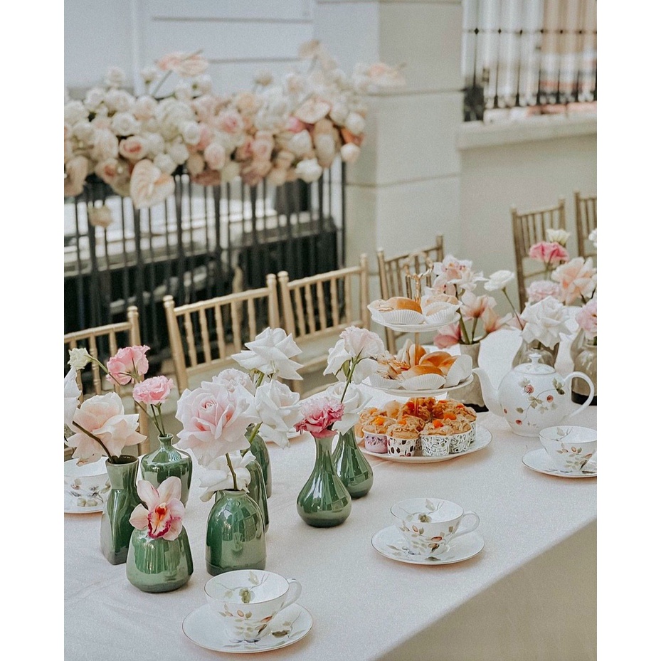 Lọ hoa mini bình trang trí decor men hoả biến gốm sứ Bát Tràng