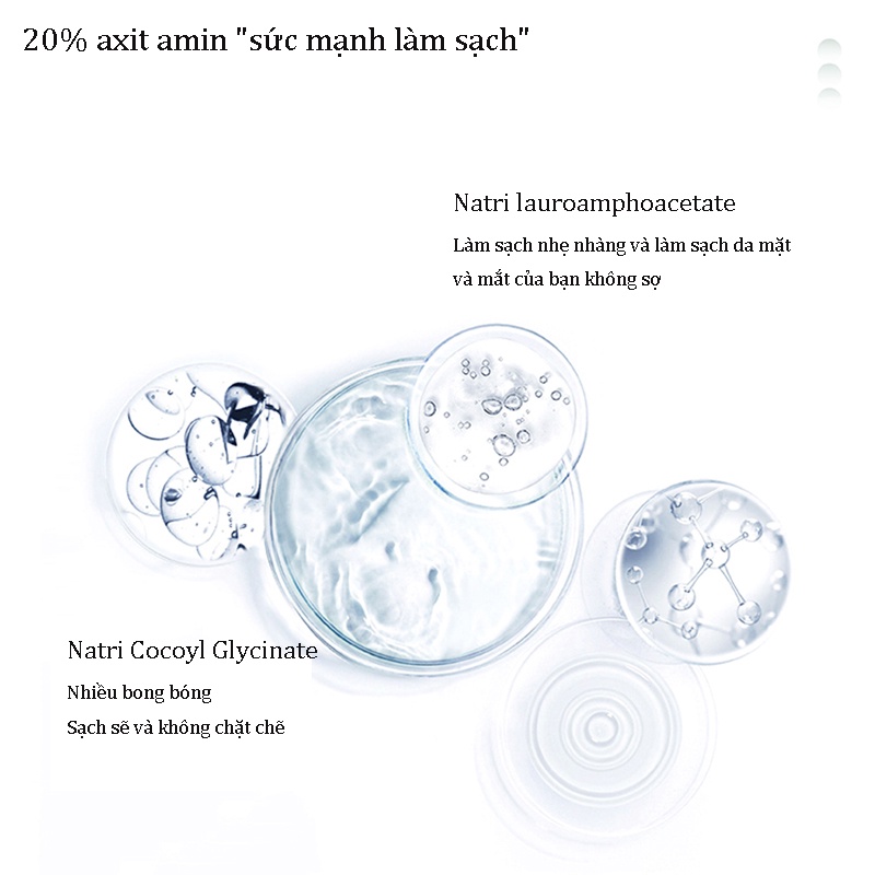 DPU Sữa Rửa Mặt Tạo Bọt Amino acid Dưỡng Ẩm Làm Mịn Da Cho Nam Nữ