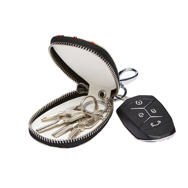 Túi móc chìa khoá xe hơi có khoá kéo in hoạ tiết graffiti dễ thương xinh xắn | BigBuy360 - bigbuy360.vn