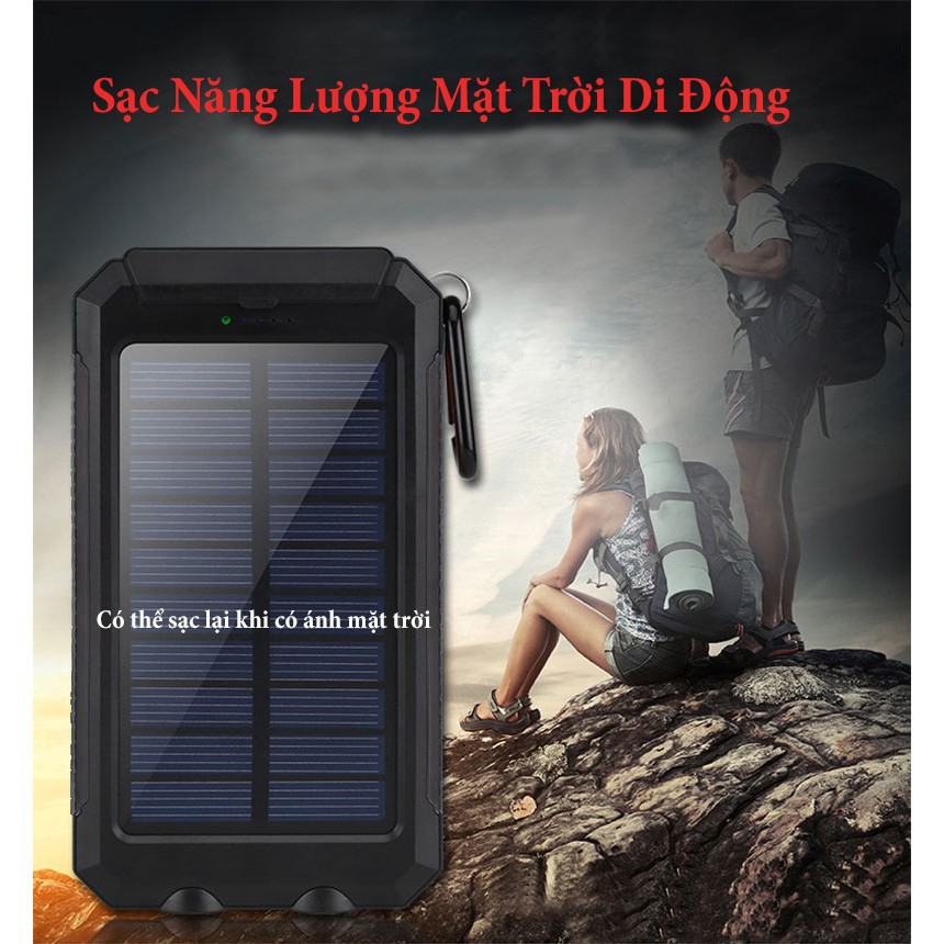 Pin sạc dự phòng năng lượng mặt trời VTE PB-001 10000 mAh.h