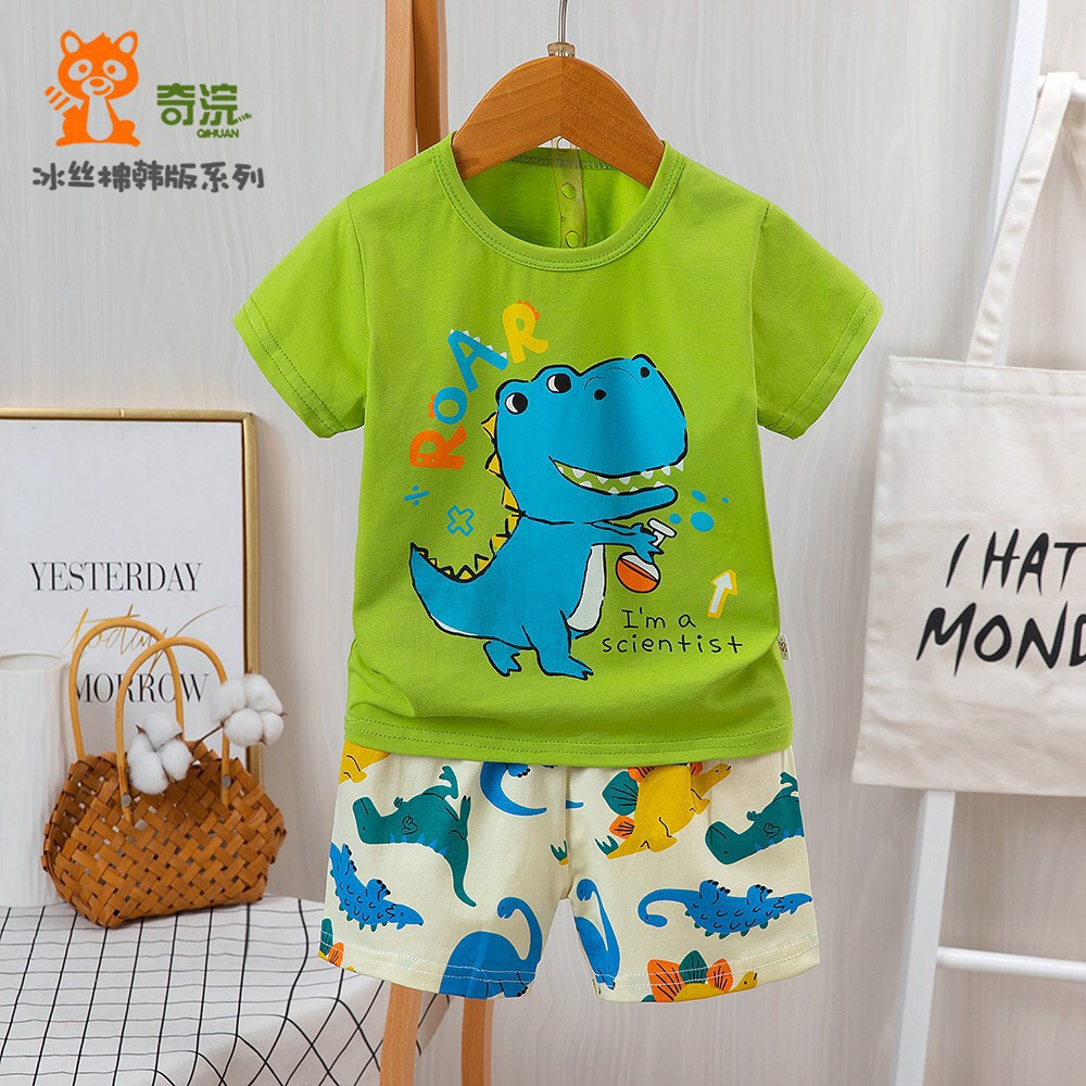 (BST Bé Trai size nhí 9-15kg)Đồ Cộc Tay Xuất Hàn Kubao Cho Bé Trai size 9-15Kg
