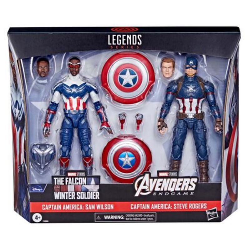 Mô hình nhân vật Captain America và Sam Wilson