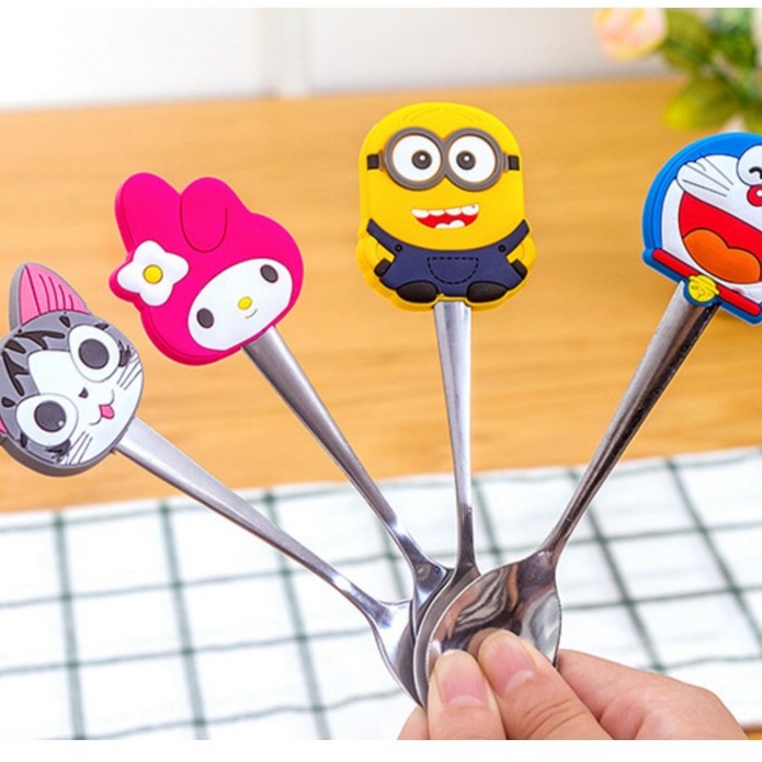 Thìa silicon hoạt hình xinh xắn, dễ thương cho bé DUASHOP