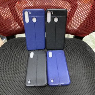 Ốp Samsung A21,A01 dẻo vân giả da