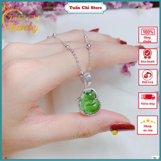 ☘HÀNG SẴN☘ Vòng Cổ Bạc Hình Hồ Ly Đá Phong Thủy Theo Mệnh, Giúp Tình Duyên May Mắn