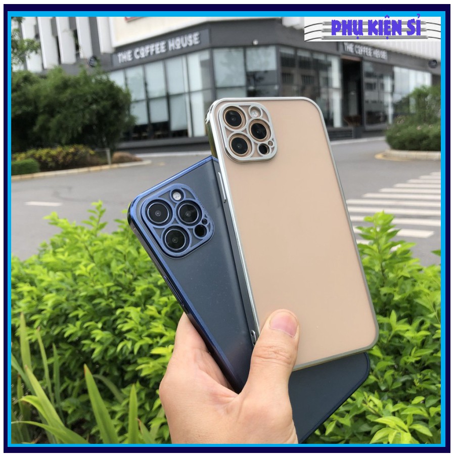 Ốp lưng iphone bảo vệ camera lưng mờ iphone 11 đến ip12 pro max