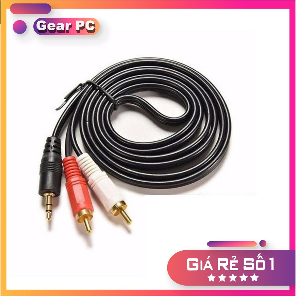 Dây LOA 1 ra 2 jack 3.5 chiều dài 1.5 M - Máy Tính Báo Hồng