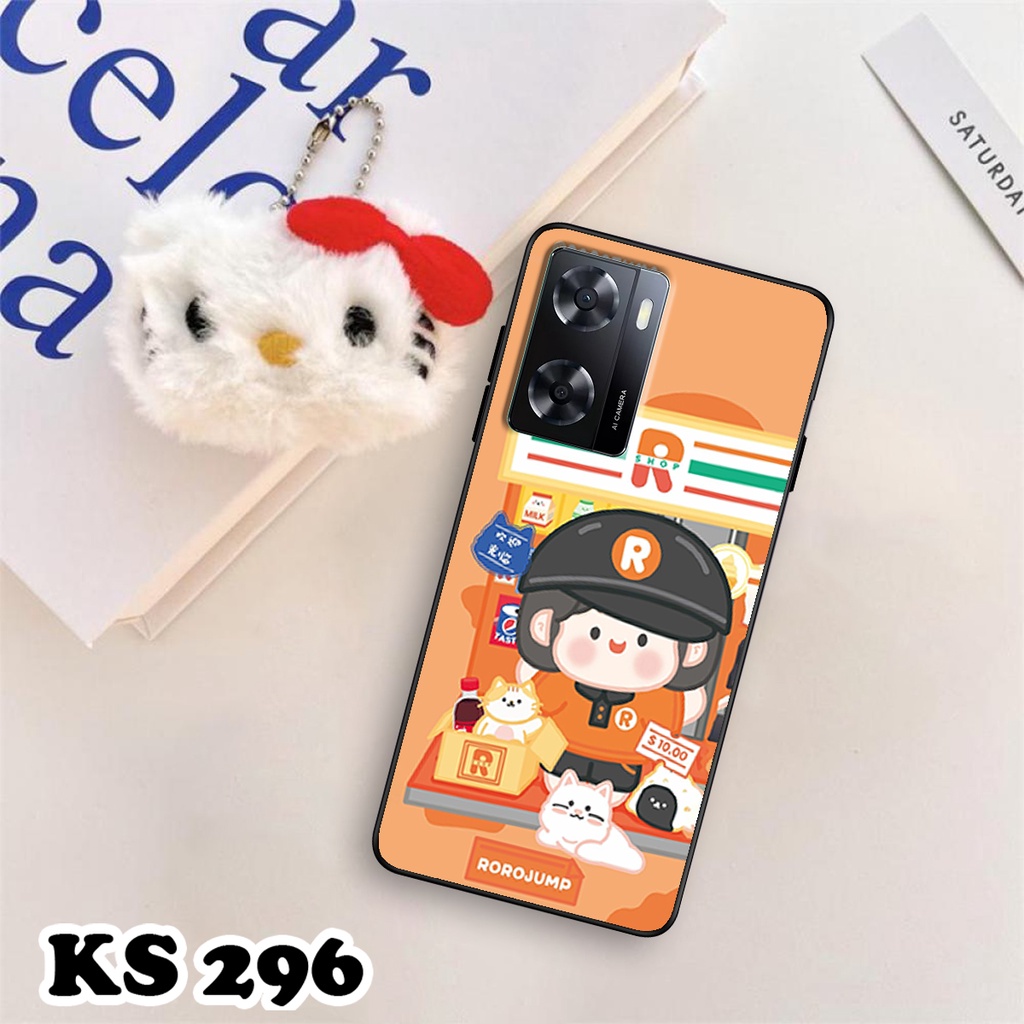 Ốp lưng Oppo A57 - Oppo A57 5G - Ốp in hình Ngân hà &amp; Roro Jumb - Lưng nhám viền TPU