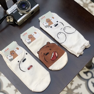 Tất We bare Bear Made in Korea