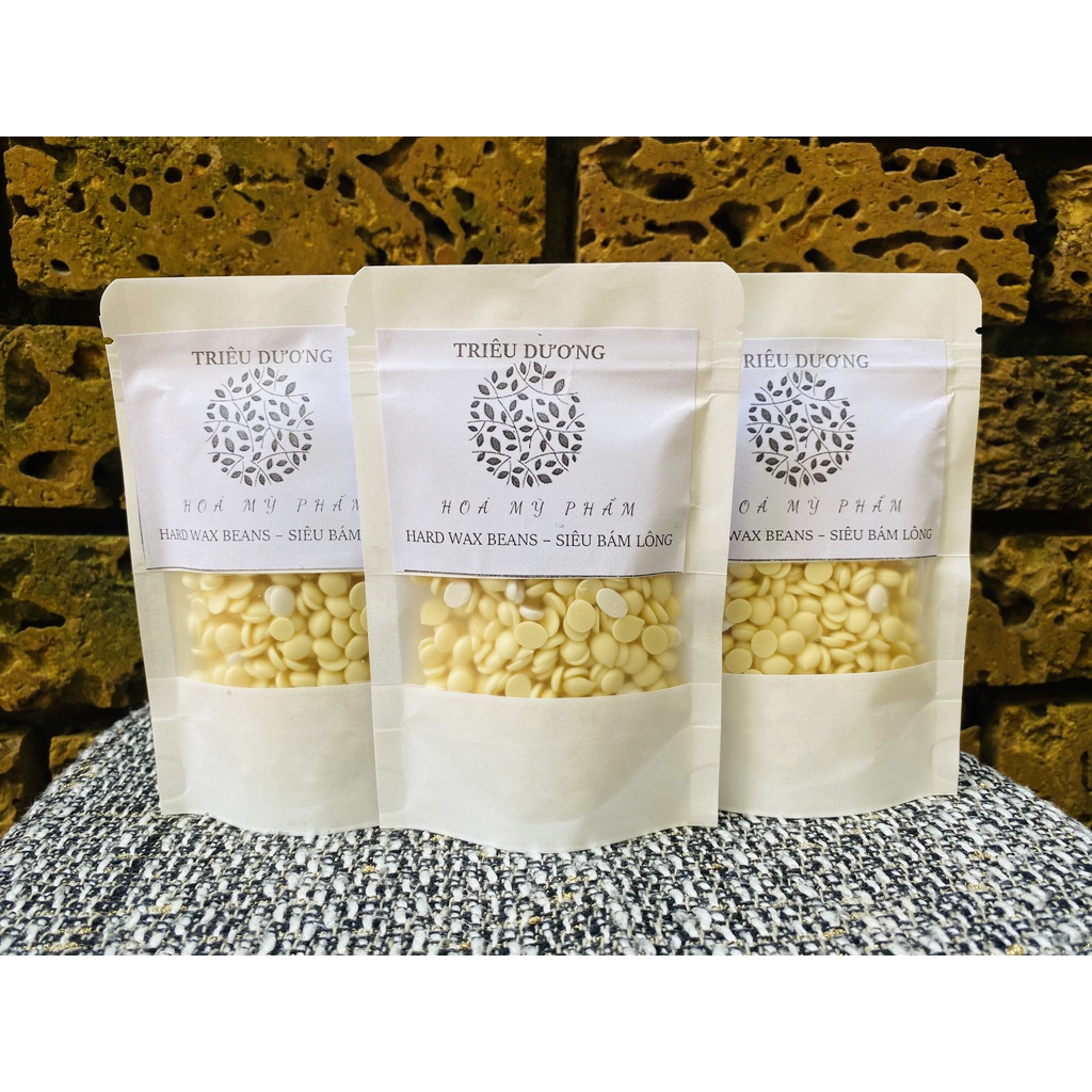 (Mẫu dùng thử) Sáp Siêu Bám Lông cao cấp TRIÊU DƯƠNG, Bịch chuẩn 50gr (Tặng kèm que lấy sáp)