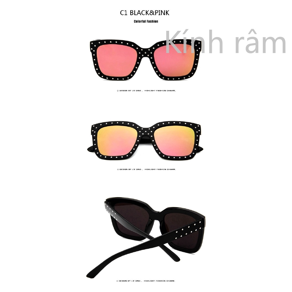 Kính mát đinh tán phong cách cổ điển dành cho nữ