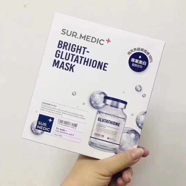 Mặt nạ làm trắng chuyên sâu Sur.Medic Bright Glutathione Mask
