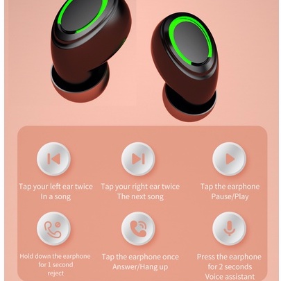 Tai Nghe Nhét Tai XG12 TWS Bluetooth 5.1 Không Dây Âm Thanh Stereo Sống Động Có Micro Cho Điện Thoại