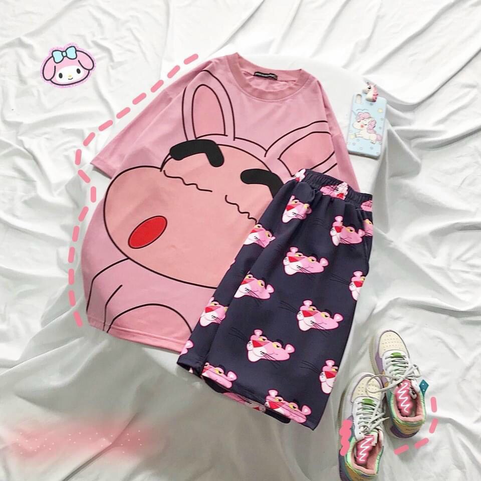 Đồ bộ hoạt hình ❤️ Bộ mặc nhà form rộng Unisex SHIN ĐỒ NGỦ Freesize dành cho nam nữ Molly | BigBuy360 - bigbuy360.vn