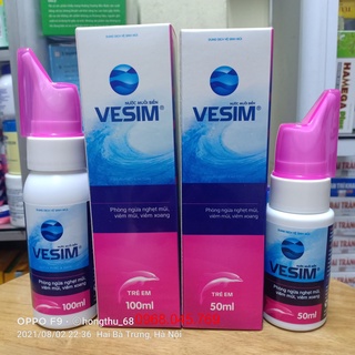 Dung dịch vệ sinh mũi NƯỚC MUỐI BIỂN VESIM trẻ em