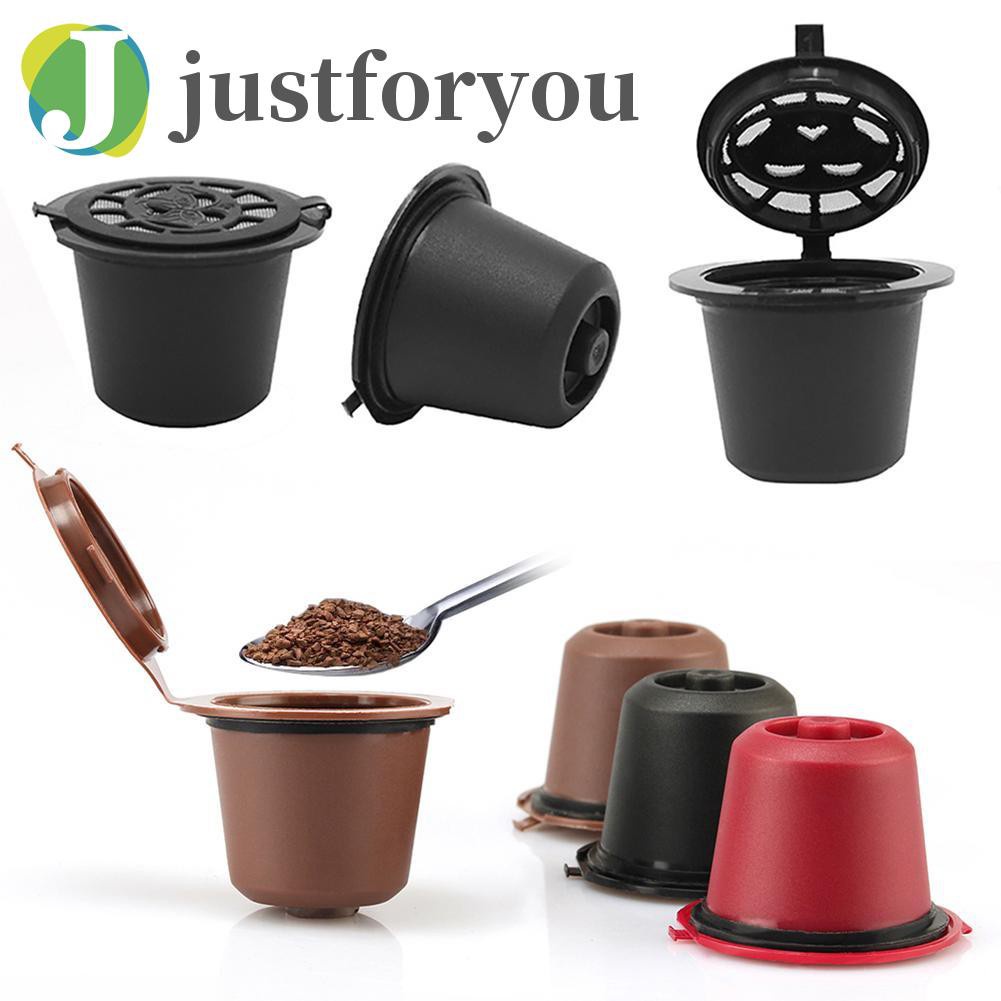 Justforyou2 Reusable Refill Coffee Capsule Filter Shell for Nespresso Coffee Machine