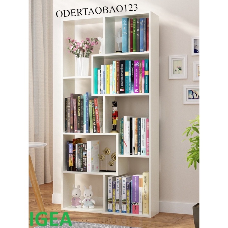 Kệ Sách Gỗ Để Sàn Kệ Sách Chữ U Đa Năng - Đa Tầng Thông Minh Màu Vân Gỗ - Gỗ Ép MDF -oder tao bao 123