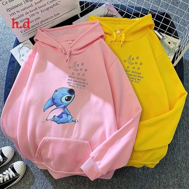 Áo hoodie stick ngắm trăng sao HT11, Áo nỉ Unisex from rộng, Chất nỉ ấm mặc không xù, thiết kế phong cách - MODY