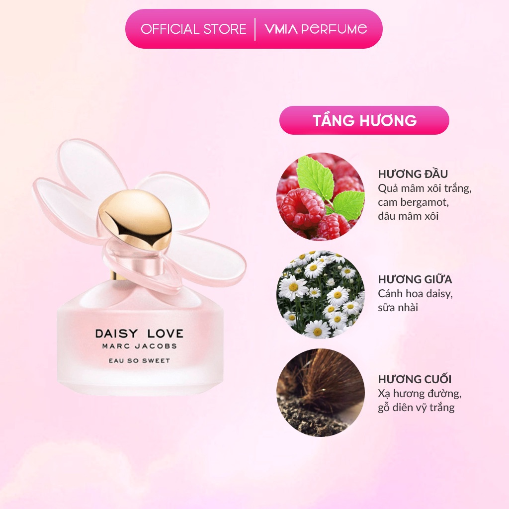 Nước hoa Nữ Daisy Love Eau So Sweet mẫu thử 2ml 5ml 10ml