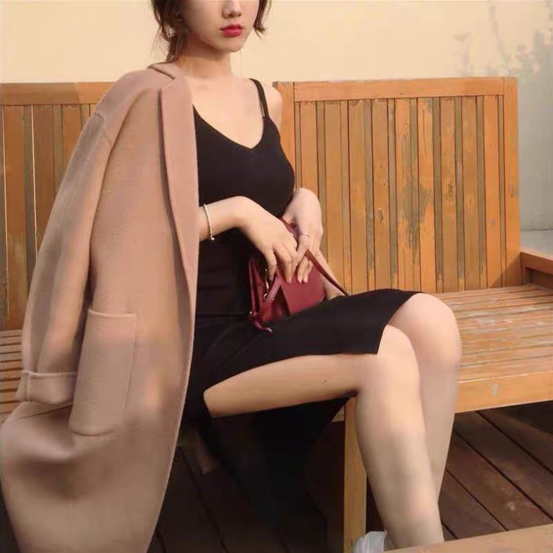 Đầm body 2 dây dáng ôm sexy xẻ đùi ulzzang Hàn Quốc - Roxie Đẹp ཾ