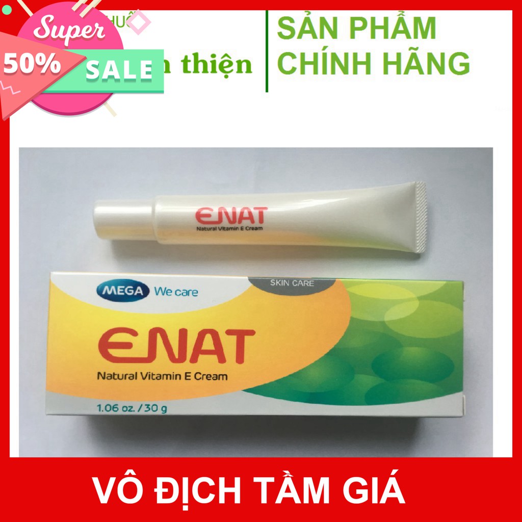 Kem dưỡng Enat Natural Vitamin E Cream  giúp giữ ẩm và làm mềm da (30g)