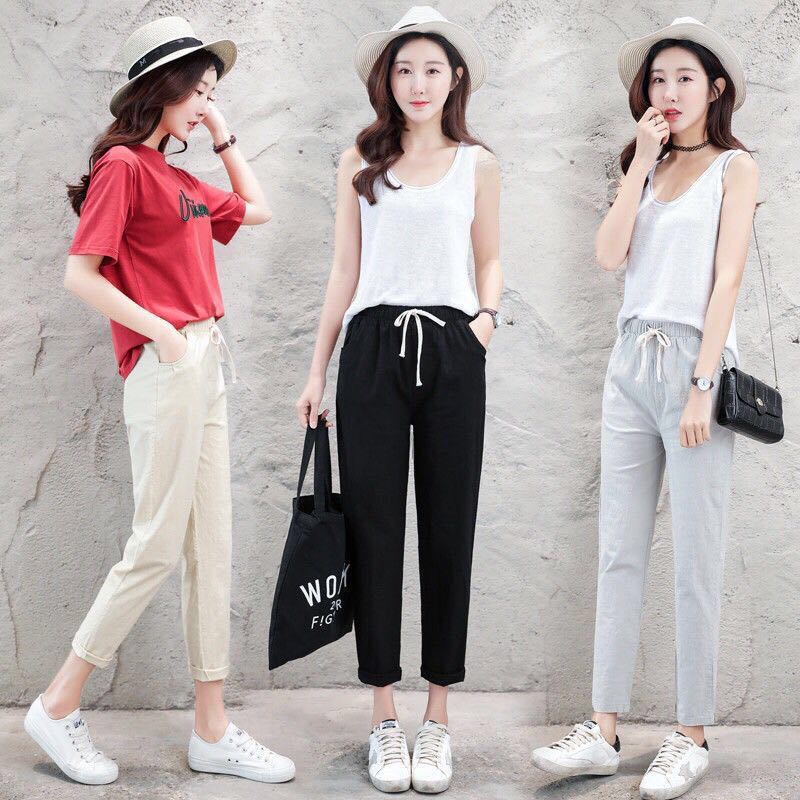 Quần Cotton Nữ Ống Rộng Size S-2Xl | BigBuy360 - bigbuy360.vn