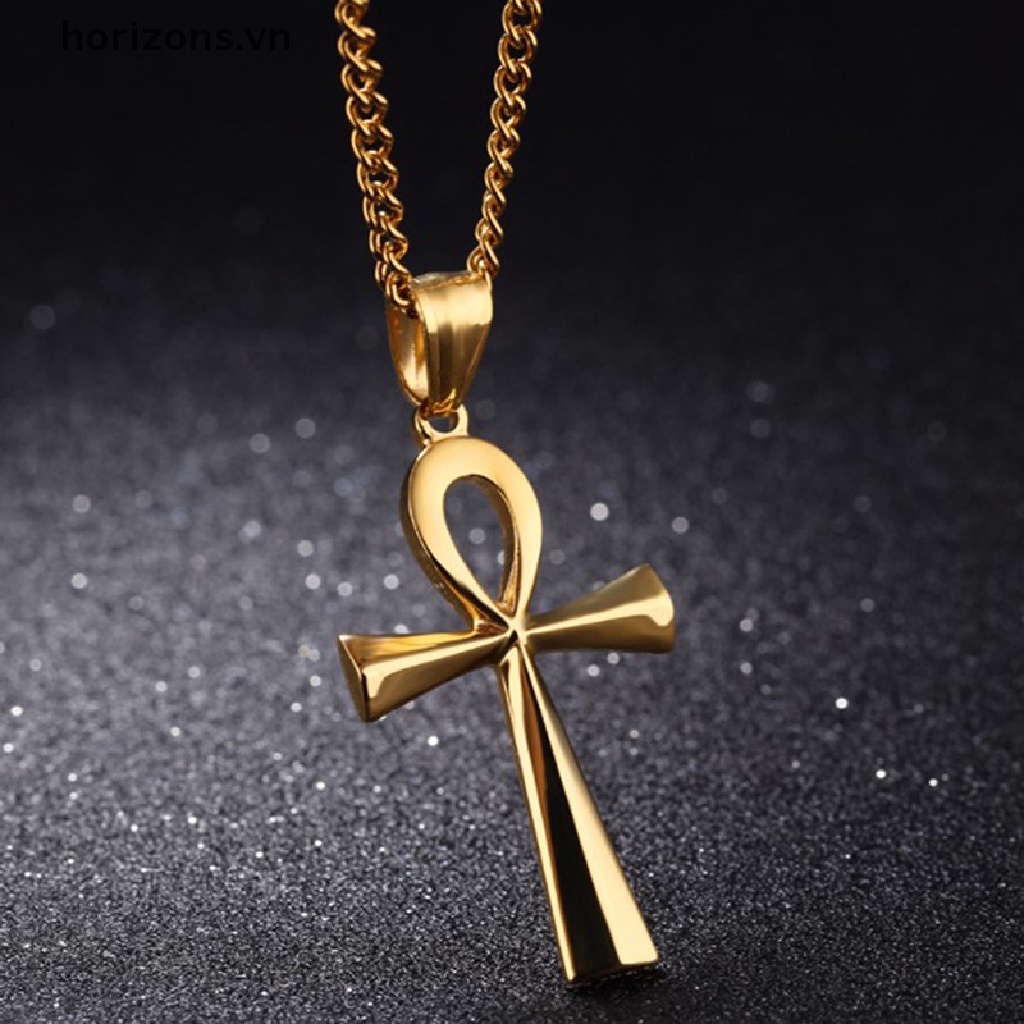 Dây Chuyền Mặt Đá Ai Cập Ankh Crucifix