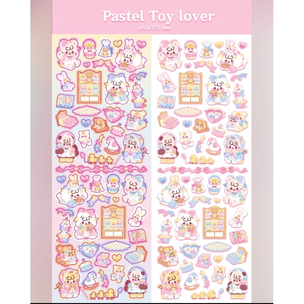 Sticker hình hoạt hình dễ thương trang trí DIY